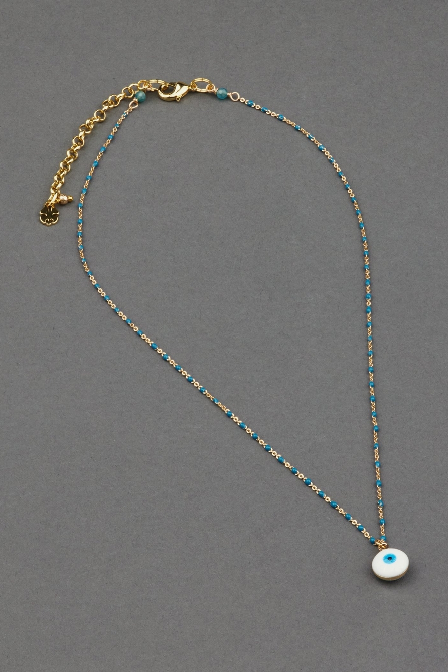 delicate evil eye necklace